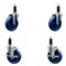Service Caster 5'' Solid Poly Wheel Swivel 1-1/8'' Expanding Stem Caster Set 2 Brakes, 4PK SCC-EX20S514-SPUS-2-TLB-2-118 - alternate 1